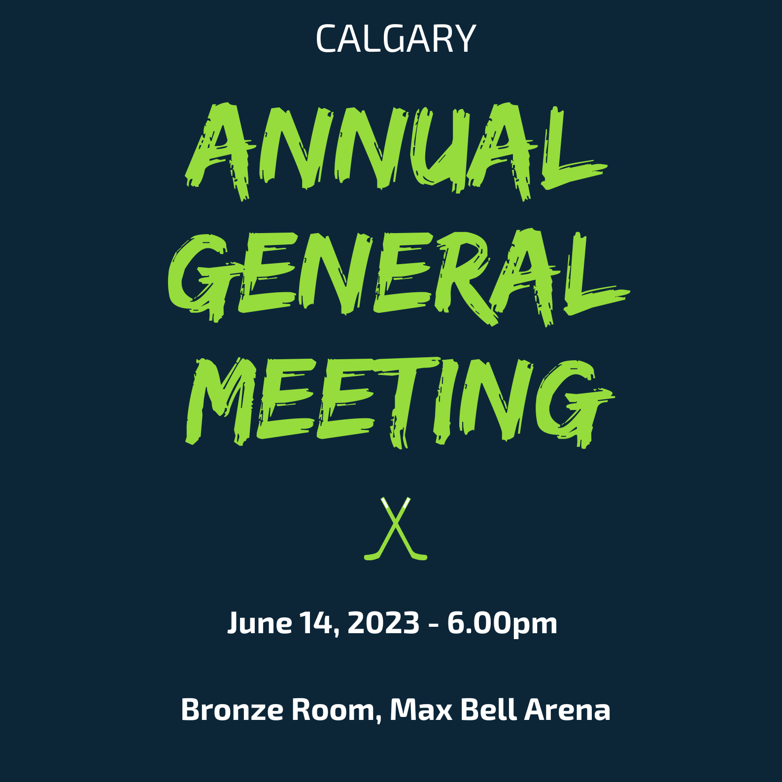 Neon Hockey Tryouts Poster